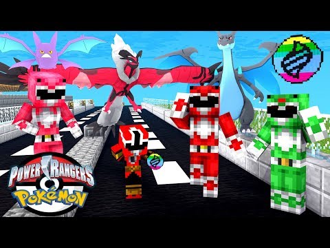 Minecraft : Power Rangers POKEMON - RANGER VERMELHO REVELOU SEU POKEMON 2