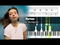 Lizzy McAlpine - Vortex - Accurate Piano Tutorial with Sheet Music