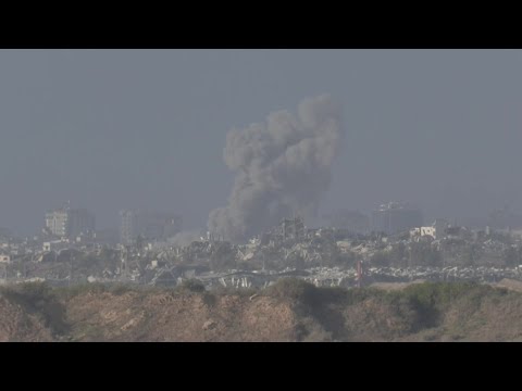 Large plumes of smoke and military activity at Israel-Gaza border | AFP