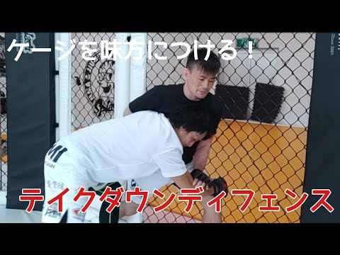 総合格闘技入門　ケージを使ったテイクダウンディフェンス