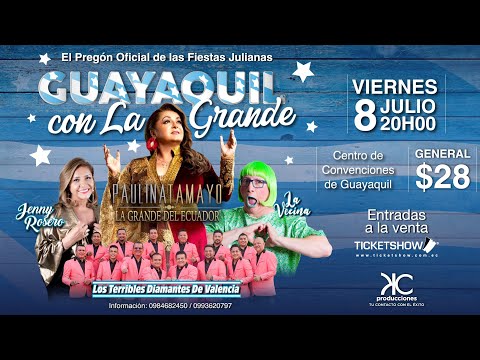 Paulina Tamayo, Jenny Rosero, La Vecina y Los Terribles Diamantes de Valencia - Guayaquil