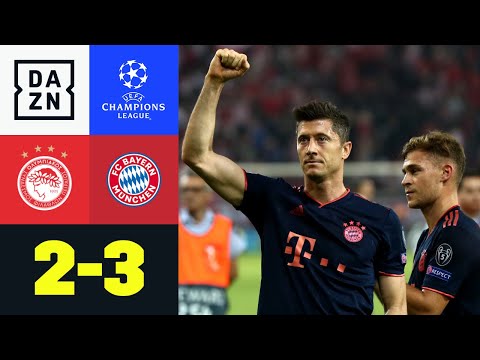 Immer wieder Lewy & Sahne-Tor von Tolisso: Olympiakos - Bayern 2:3 | UEFA Champions League | DAZN