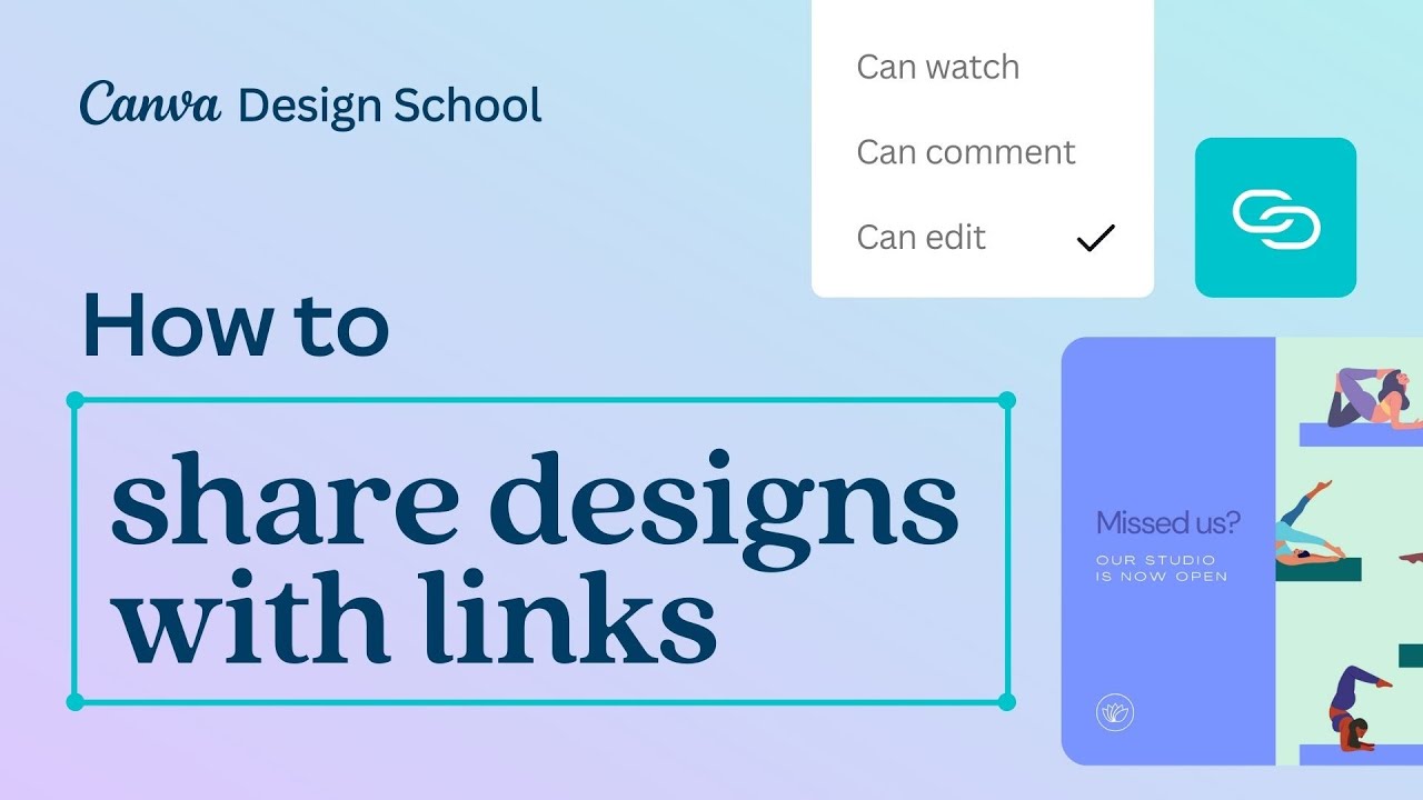 How to share designs with links in Canva