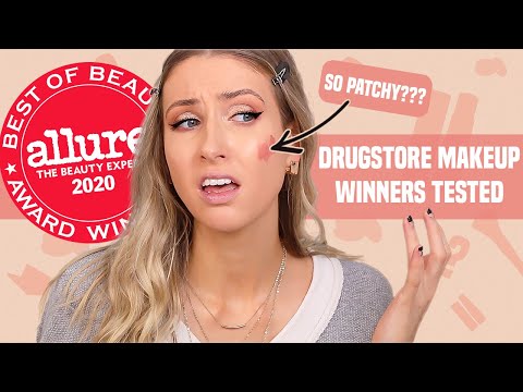 I Tried Allure's 2020 DRUGSTORE WINNERS... full day wear test YIKES
