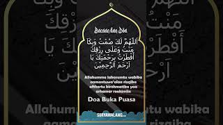 Doa Buka Puasa Ramadhan, Lengkap dengan Arab, Bahasa Latin Beserta Artinya