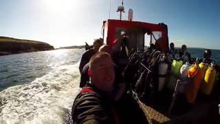 Scuba diving with seals at Puffin Island, Anglesey, North Wales