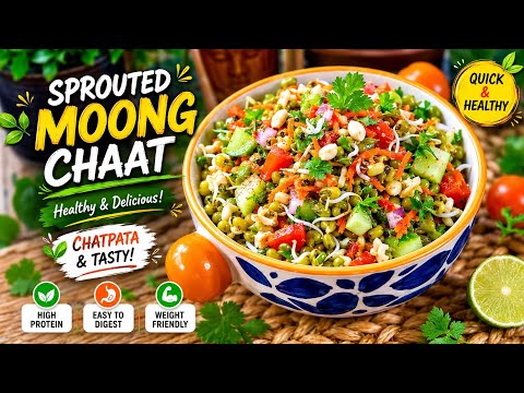 Thumbnail for Healthy Tasty Sprouted Moong Chaat In Just 10 minutes | High Protein Snack