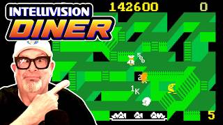 Diner Gameplay on the Mattel Intellivision | Old School High Score Run!