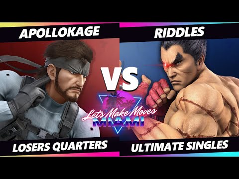 Let's Make Moves Miami - Riddles (Kazuya, Terry) Vs. ApolloKage (Snake) SSBU Ultimate Tournament