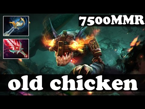 Dota 2 - old chicken 7500 MMR Plays Slark vol 2 - Ranked Match Gameplay
