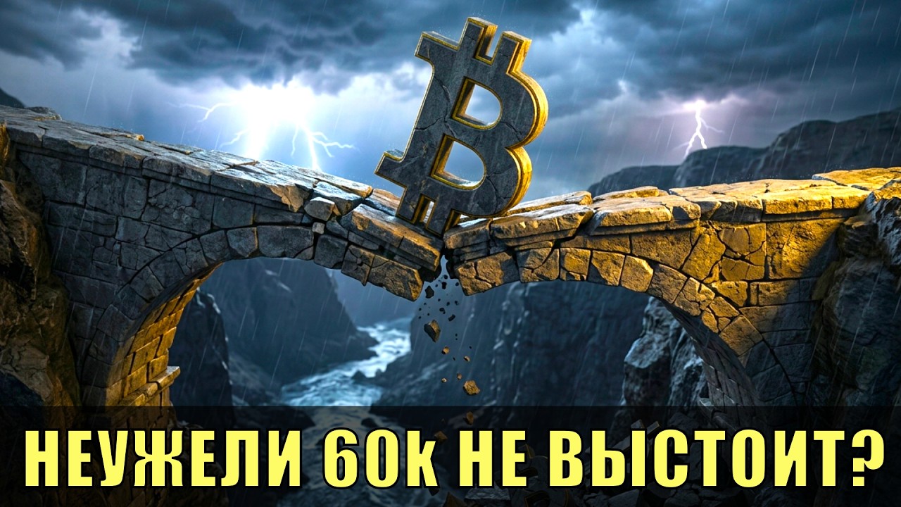 Биткойн поджимает 60 тысяч... неужели будет пробой?