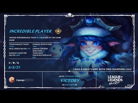 [ Winter Wonder Lulu ] Best Combo 4 Support | Patch 4.4 | [ ARAM ] Ep.167