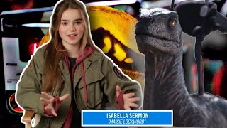 Isabella Sermon Behind the scenes interview Jurassic World Dominion #juradsicworld #jurassicworld video