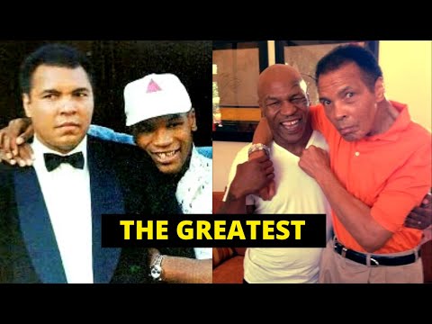 Muhammad Ali and Mike Tyson on speed bag - The Greatest