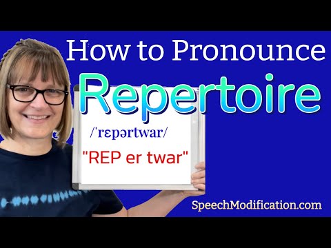 How to Pronounce Repertoire