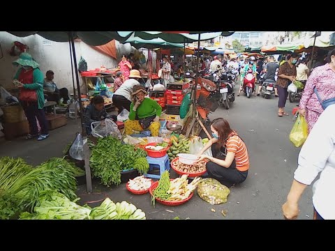 Phnom Penh Market Food - Fresh Daily Food In The City - Cambodian Street Food
