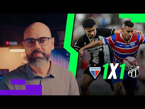 Fortaleza 1-1 Ceará. Laion was slightly better, but Vozão equalized in stoppage time.