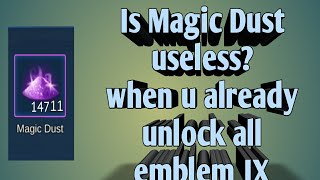 HOW TO USE MAGIC DUST IF U ALREADY ALL EMBLEM MAX| MOBILE LEGEND BANG BANG