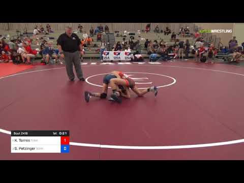 2018 Women's National /UWW Cadet Women 36-40 RR Rnd 5 - Karina Torres (Team) Vs. Sydney Petzinger