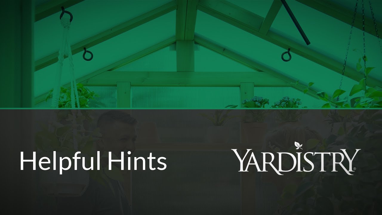 Cedar Poly Greenhouse Helpful Hints.
