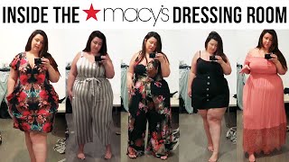 INSIDE THE DRESSING ROOM CITY CHIC AT MACYS | PLUS SIZE FASHION TRY ON | Sometimes Glam