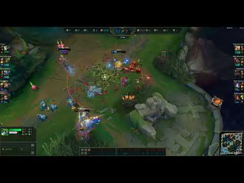 Heimerdinger support vs Jinx bot lane