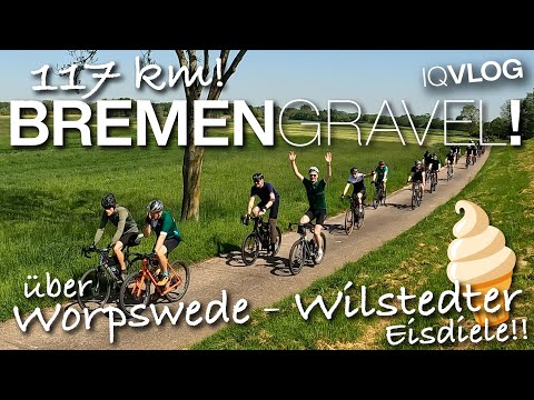 117km #EsE Bremen gravel bike tour! Via Worpswede, Teufelsmoor, and Wilstedt ice cream parlor! #i...