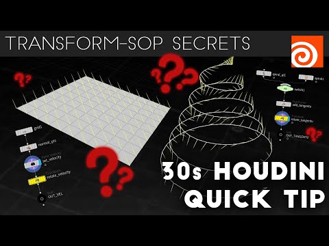Houdini 30s Quick Tip #14 - Secrets of the Transform-SOP