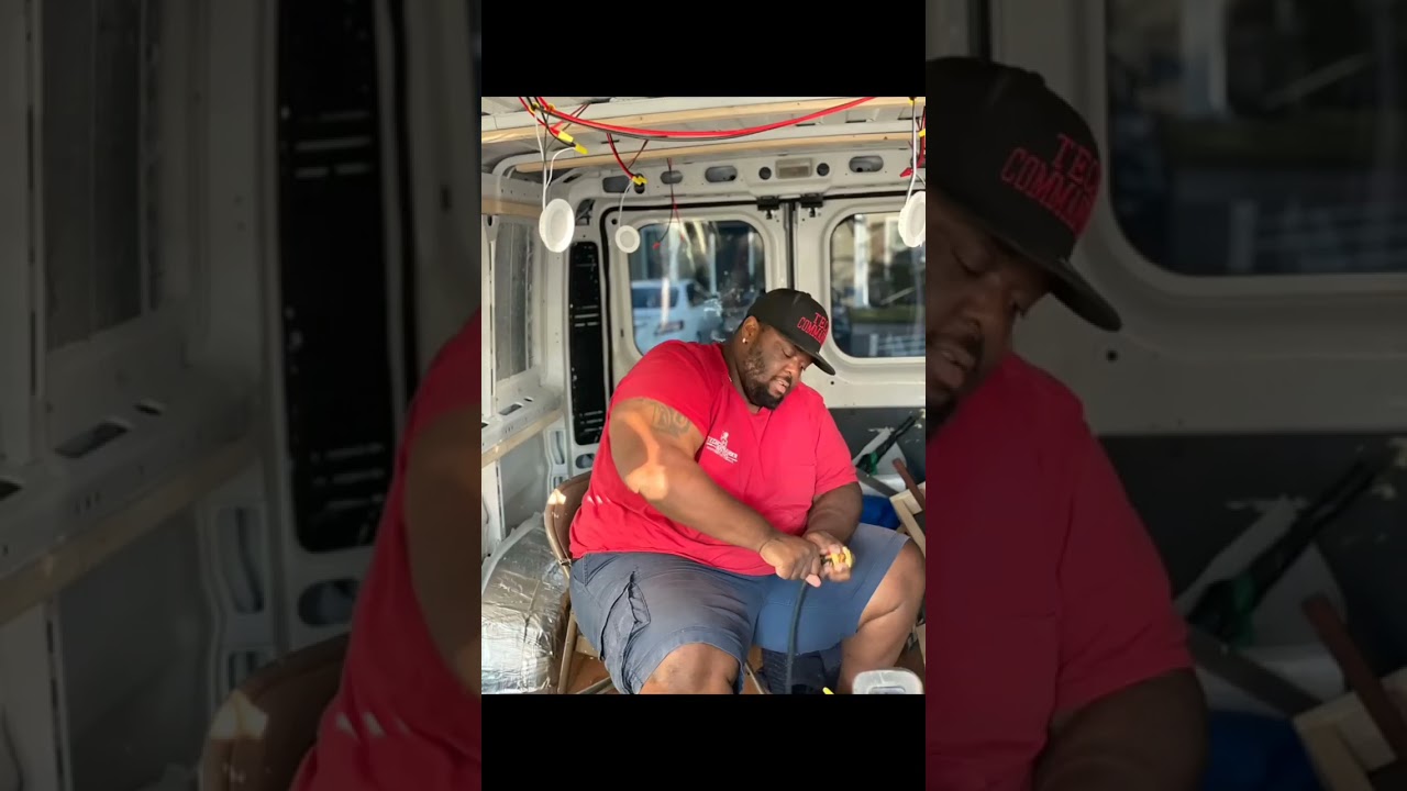 The beginning stages of our mobile repair shop