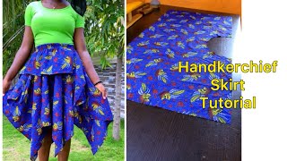How to Cut and Sew a Handkerchief Skirt | Easy DIY Sewing Tutorial