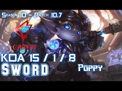 GRF Sword POPPY vs MAOKAI Top - Patch 10.7 KR Ranked