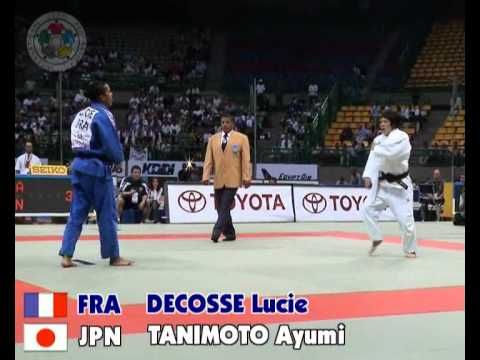 JUDO 2005 World Championships: Ayumi Tanimoto 谷本 歩実 (JPN) - Lucie Decosse (FRA)