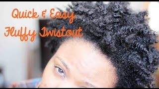 Quick & Effortless Twistout for Short Natural 4c Hair