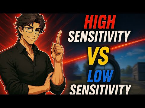 High vs Low Sensitivity in BGMI – Which Is Best? 🔥 [With Pro Player Settings] #Bgmi #sensitivity 