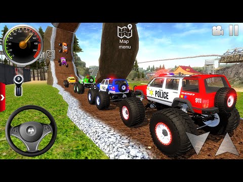 Offroad Outlaws Police Monster Truck Stunts Driver Simulator 2025 - Android Mobile Gameplay [FHD]
