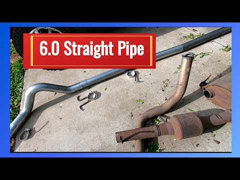 6.0 4in Straight Pipe | Turbo Back Install