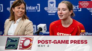 May 2, 2026 | OTT at BOS | Game 2 | Ottawa Charge Post Game Press