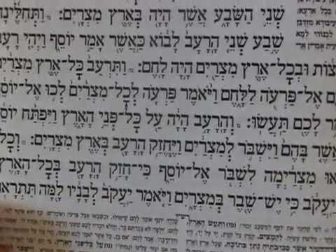 PARASHA MIKETZ  קריאת התורה מקץ MIKETZ EN HEBREO