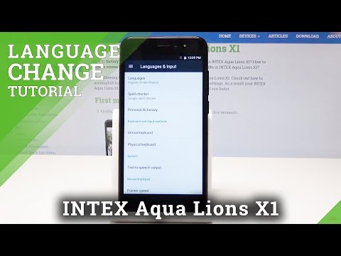 How to Change Language in INTEX Aqua Lions X1 - List of Languages