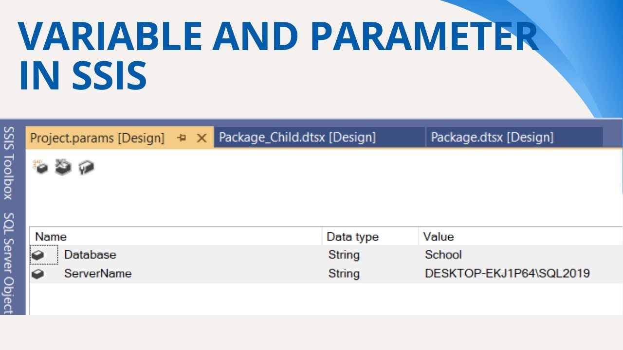152 Variable and parameter in ssis