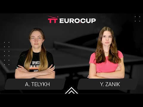 19:15 Anastasiia Telykh - Yulianna Zanik 24.10.2025 TT Euro.Cup Women Ukraine Star. TABLE 3