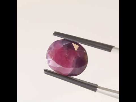Natural Unheated Untreated Ruby Stone with Lab certified (Manik)