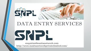 Outsourcing records entry services