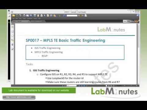 LabMinutes# SP0017 - Cisco MPLS TE Basic Traffic Engineering (Part 1)