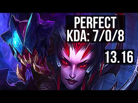 REK'SAI vs ELISE (JNG) | 7/0/8, 70% winrate, Godlike | KR Grandmaster | 13.16