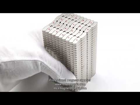 N35H segment shape sintered NdFeB magnet - mcemagnet China neodymium magnets manufacturer