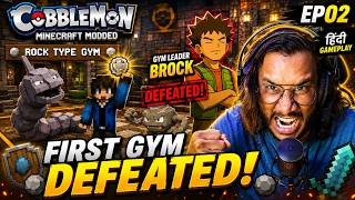 Kya Hum Brock Ko Hara Paye? 😱 First Gym Battle | Cobblemon Hindi EP02