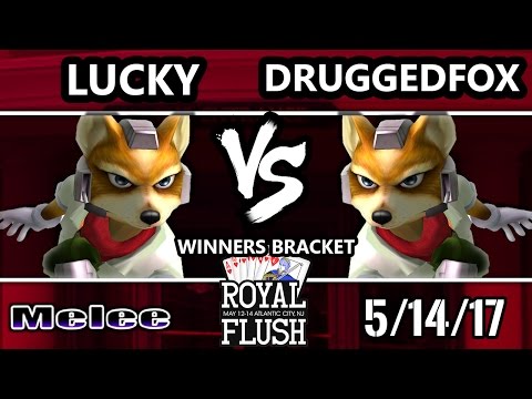 Royal Flush SSBM - Selfless | Lucky (Fox) vs. DruggedFox (Fox) - Smash Melee