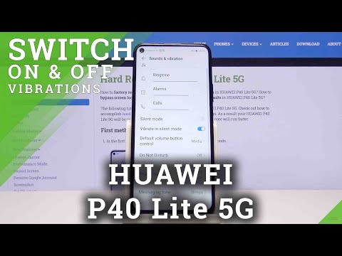 How to Open Vibration Options in Huawei P40 Lite 5G - Change Vibration Settings