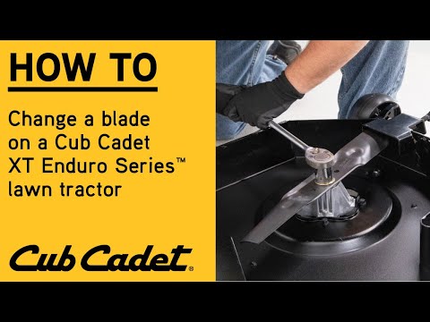 How to replace a blade on an XT Lawn Tractor | XT Enduro Series | Cub Cadet